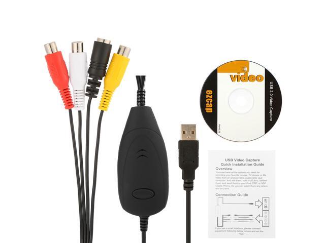 ezcap172 USB 20 Video Capture HD Video Converter Recorder Convert Analog Video Audio to Digital Format for Windows 7 8 10
