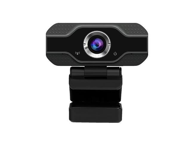 1080P USB Webcam Manual Focus Computer Camera Built-in Sound-absorbing Microphone Drive-free Web Camera for PC Laptop Black