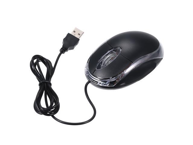 Wired Mouse 800DPI Optical Mini Portable Mobile Mouse with USB Port 3 Buttons for PC Laptop Desktop Fit for Left/Right Hand