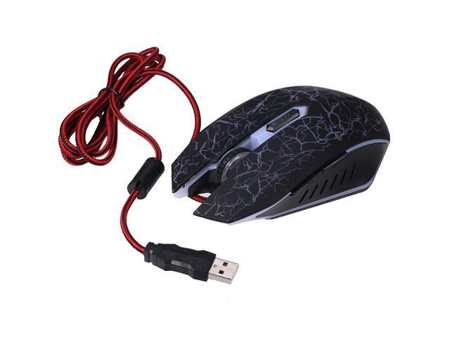 Gaming Mouse Wired RGB Ergonomic Game Mouse USB Computer Mice PC Laptop Gaming Mouse(Black)