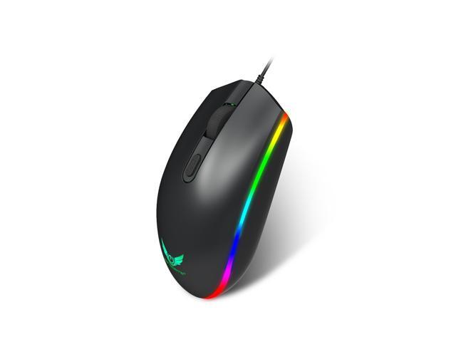 ZERODATE S900 Computer Gaming Mouse 1600DPI 4 Buttons RGB LED Backlight Optical Ergonomic Mouse USB Wired Mice for PC