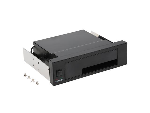 Internal Single Bay Mobile Rack Enclosure with LED Indicator Light Support Hot-swap for 25/35inches SATA HDD SSD Fit PC 525