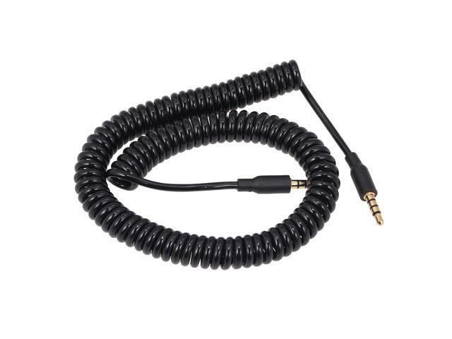 Audio Line Spring Coil 35mm Aux Cable Stereo Audio Auxiliary Cord