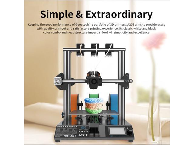 Geeetech A20T 3D Printer Fast Assembly 3-in-1 Out Mix-color Printing with GT2560 Control Board High Precision Support Resume Printing Filament