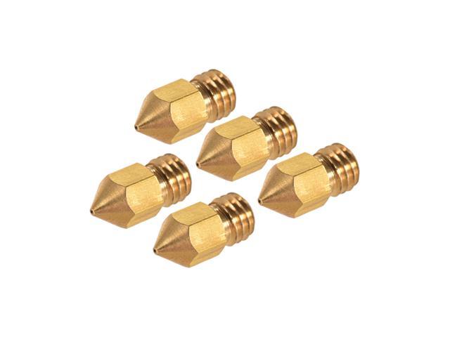 Creality 3D Printer Extruder Brass Nozzle Print Head 04mm Output for CR-10 Series Ender-3 175mm PLA ABS Filament 5pcs