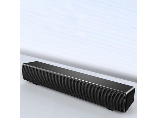 SADA V-103 Speaker Bar Computer Speakers Stereo HiFi Sound Wired Computer Sound Bar Rich Bass USB Powered Soundbar Speaker for PC TV Smart Phone