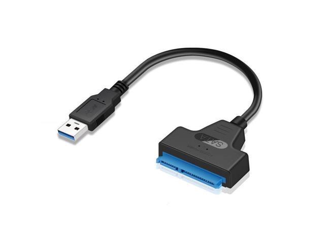 USB 30 to SATA III Hard Drive Adapter Cable with Led Light Computer Hard Driver Connection Cable for 25in SSD & HDD