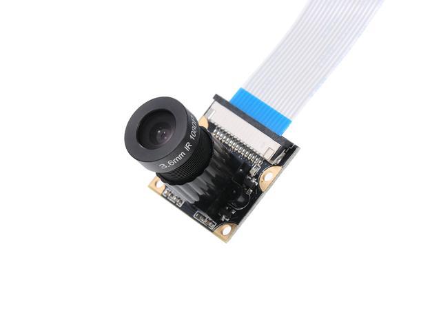 Wide Angle Camera 5M Pixel Adjustable Angle Compatible for Raspberry Pi 3 Model B/B+