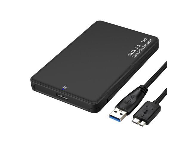 25 inch SATA HDD/SSD External Hard Drive Case USB 30 Hard Drive Enclosure Portable Tool-free High-speed Hard Disk Case