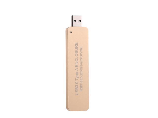 NGFF M2 to USB 30 SSD Enclosure Adapter Storage Case for M2 SATA-Based B Key SSD Applicable to 2230 / 2242 / 2260 / 2280 mm