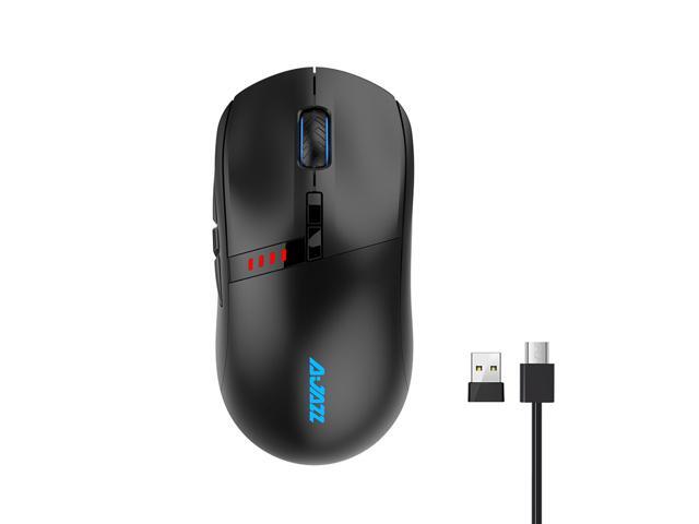 Ajazz i305Pro 24G Wireless Type-C Wired Dual Mode Mouse 16000DPI 8 keys Ergonomic Design Mouse for Laptop PC Black