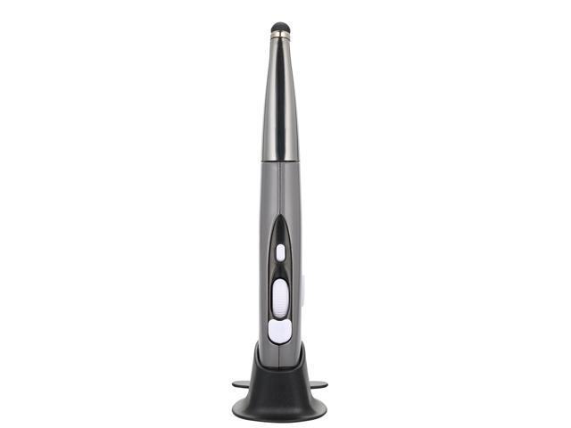 24G Wireless 3-Level Adjustable 800/1200/1600CPI Optical Touch Pen Mouse with Web Scrolling for PC Computer Desktop Notebook Laptop (Grey)