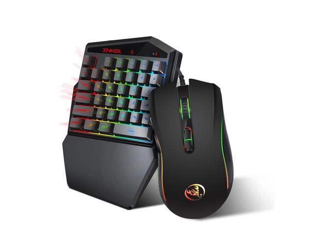HXSJ K88 BT 42 Keyboard Mouse Combo Wireless 35-Key Keyboard Wired Gaming Mouse 3200DPI 7 Buttons LED Optical Computer Mouse Mice
