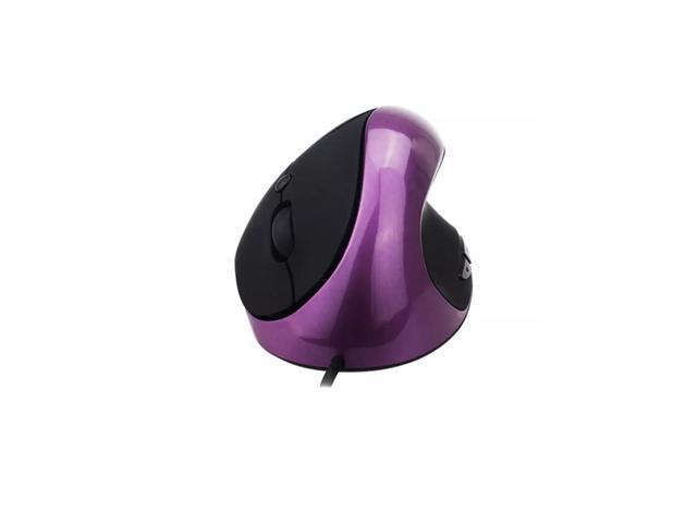 Optical Vertical Mouse Ergonomic Wired Mouse USB Mice 5 Button for PC Laptop(Purple)