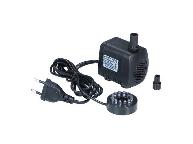 LED Light Submersible Pump 800L/H Ultra-Quiet Aquarium Pond Tank Pool Water Fountain Pump EU Plug