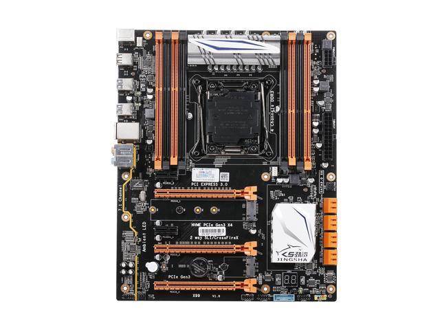JINGSHA X99-8D3 Four-channel DDR3*8 Loaded M2 Gaming Motherboard for LGA2011 V3 2629/2649/2669/2678/2696/2676/2673 ATX 256GB
