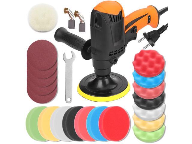 980W Multifunctional Six Gears Adjustable Speed Car Electric Polisher Waxing Machine Automobile Furniture Polishing Tool