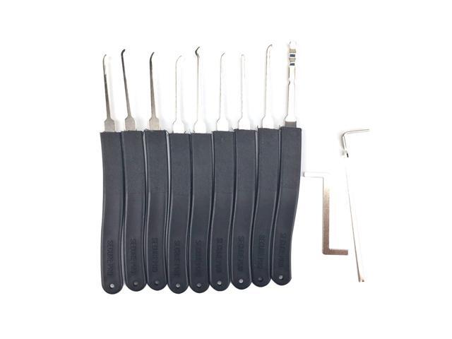 Strong Pick and Hook Sets Stainless Steel Lock Set 9Pcs Blue with Bag