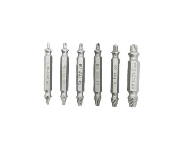 6 pcs Drill Bit Set Broken Head Screw Removal Tool Bolt Screw Extractor Breaker Screw Remover Stripping Tool