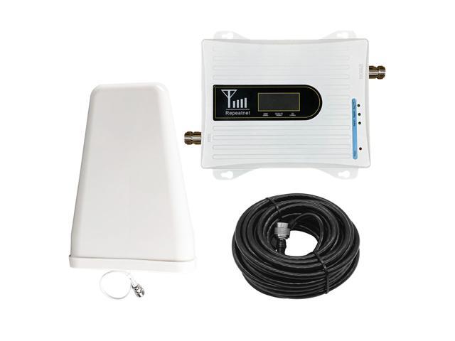 20A-GDW 2G 3G 4G Triple Band Cell Phone Signal Booster 900/1800/2100MHz Mobile Cellular Signal Repeater Antenna Set