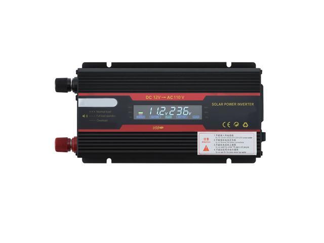 Intelligent Solar Power Car Inverter Modified Sinewave Converter with LCD Display