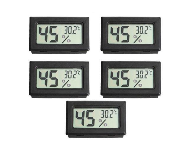 5pcs Mini Digital LCD Temperature and Humidity Meter Pet Reptile Wireless Thermometer Hygrometer