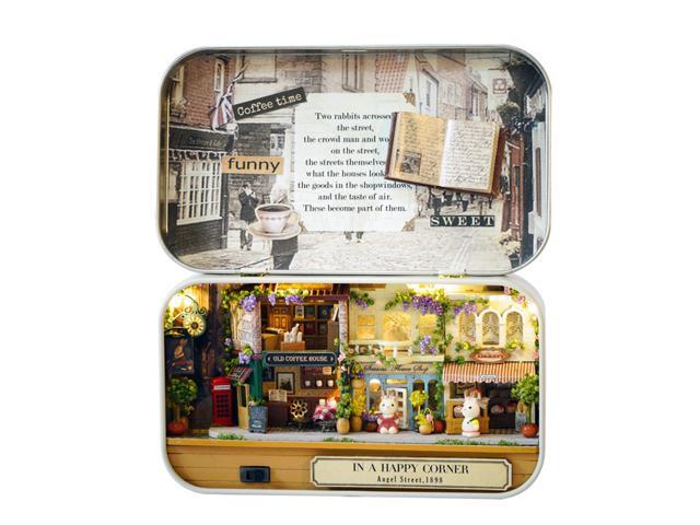 Funny Wooden Puzzle Box Theater DIY Miniature Dollhouse Model Home Decoration Kids Toy Gift