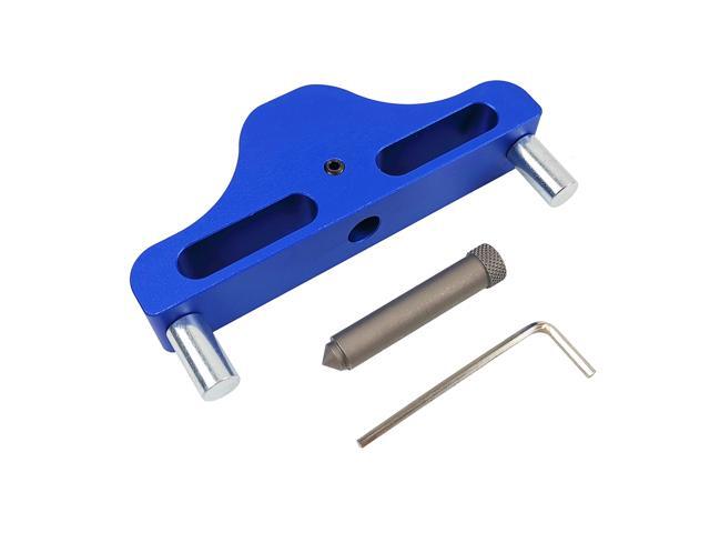 95mm Center Finder Line Scriber Center Marking Gauge Aluminum Alloy Center Scribe Marking Tool For Woodworking Blue