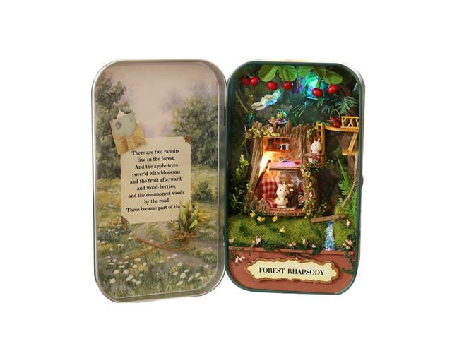 Funny Wooden Puzzle Box Theater DIY Miniature Dollhouse Model Home Decoration Kids Toy Gift