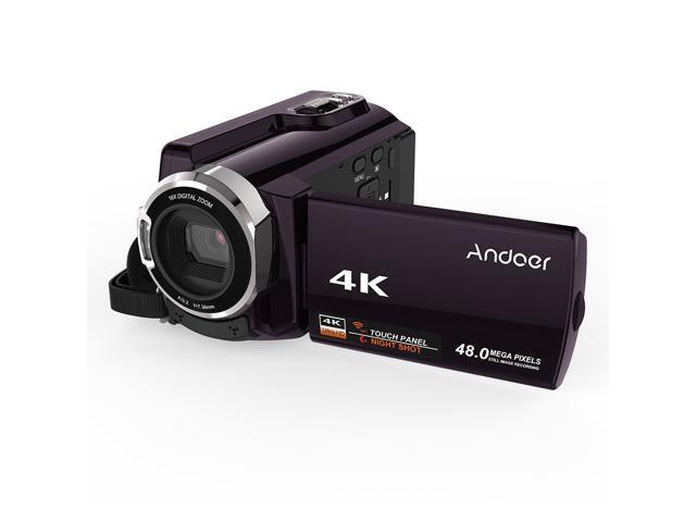 Andoer HDV-534K 4K 48MP WiFi Digital Video Camera 1080P Full HD Novatek 96660 Chip 3inch Capacitive Touchscreen IR Infrared Night Sight Support 16X