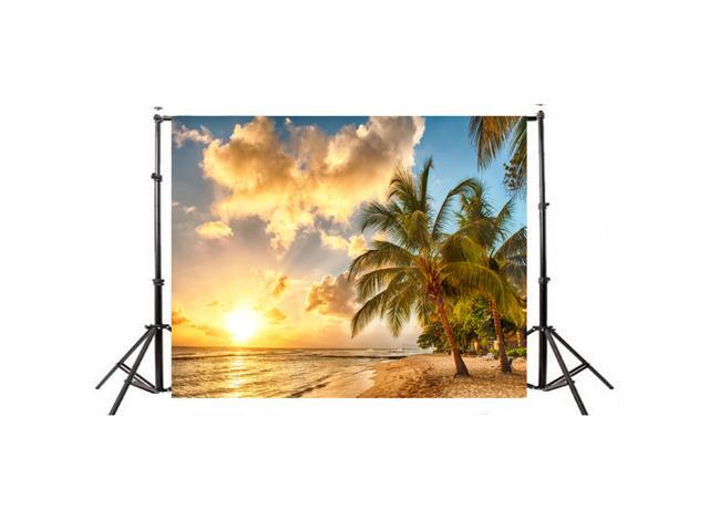 Summer Seascape Beach Dreamlike Haloes 3D Photography Background Screen Photo Video Photography Studio Fabric Props Backdrop
