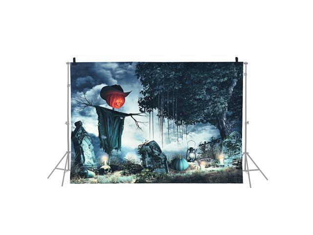69 * 5ft/21 * 15m Halloween Backdrop Photography Background Decoration Pumpkin Pattern for DSLR Camera Photo Studio