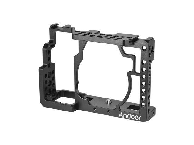 Andoer Aluminum Alloy Camera Cage Video Film Movie Making Stabilizer with Cold Shoe Mount for Sony A7/ A7R/ A7S Camera