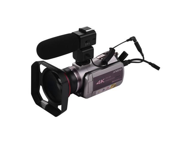 Andoer HDV-AZ50 Portable Real 4K 30FPS WiFi Digital Video Camera Camcorder 31 Inch IPS Touchscreen 64X Digital Zoom IR Night Vision Camcorder with