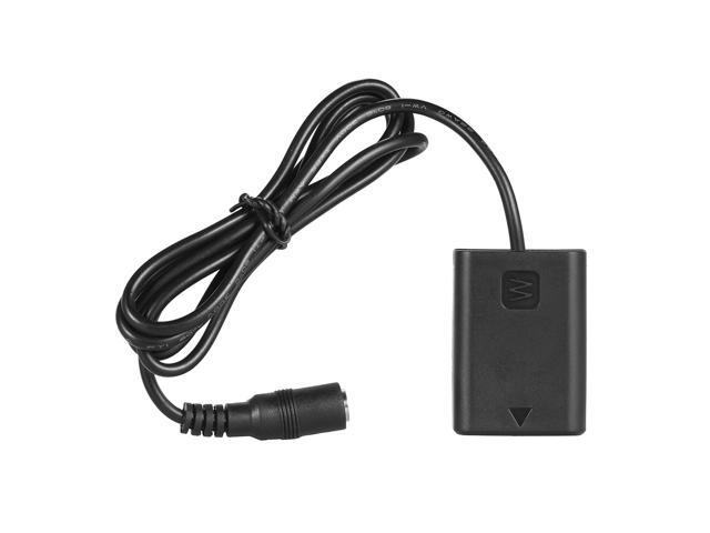 Andoer NP-FW50 Fully Decocded Dummy Battery Pack DC Coupler Connector for Sony A7 A7II A7R A7S A7RII A7SII A6000 A5000 ILDC Camera