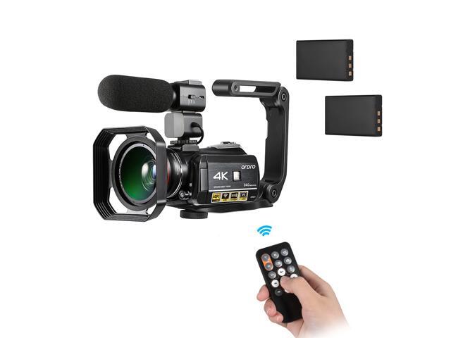ORDRO AC3 4K WiFi Digital Video Camera Camcorder DV Recorder 24MP 30X Zoom IR Night Vision 31 Inch IPS LCD Touchscreen with 2pcs Rechargeable