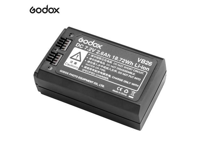 Godox VB26 Li-ion Battery DC 72V 2600mAh 1872Wh Replacement Battery for Godox V1S V1C V1N V1F V1O V1P Round Head Flash Speedlite