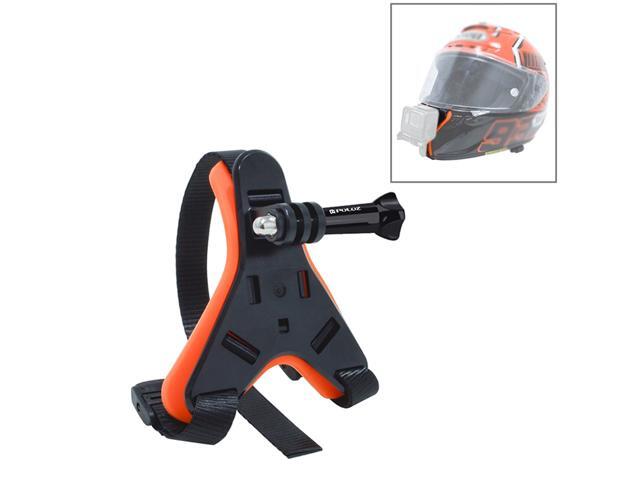 PULUZ Motorcycle Helmet Chin Mount Holder Strap Fixing Bracket Camera Accessories for DJi Osmo Action Camera