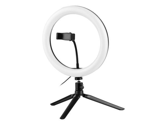 Andoer Video Streaming Kit with 10inch LED Ring Light Ball Head Mini Tripod Remote Shutter with Phone Holder