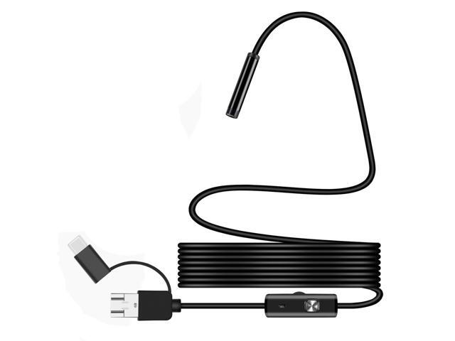 Wireless 3 in 1 Waterproof USB Port 7mm Visual Lens Mini Camera Portable Inspection Cam