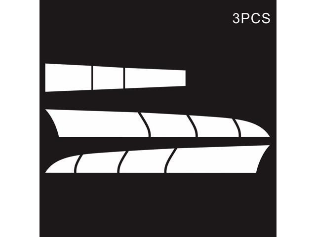3pcs Car Hood Stripe Sticker Auto Racing Body Side Stripe Decal Skirt Roof Creative Stripe Refitting body pasting Car Body Styling Sticker
