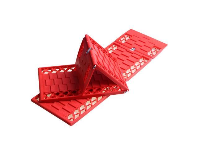 2Pcs Car Emergency Escape Plate Traction Mat Tire Grip Aid Foldable Non-Slip for Most SUVs Cars & Vans from Snow Ice Mud Sand