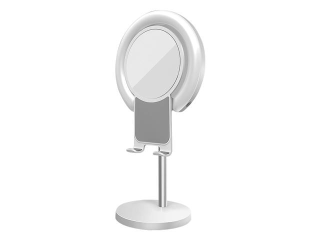LED Ring Light Desktop Makeup Lighting with Stand Big Mirror and Cellphone Holder Soft Beauty Light Effect Ringlight for Selfie Video Shooting Live
