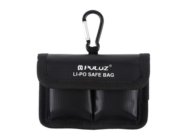 PULUZ LiPo Safe Bag Lithium-battery Explosion-proof Safety Protection Bag Storage Bag with Carabiner for Camera-Battery