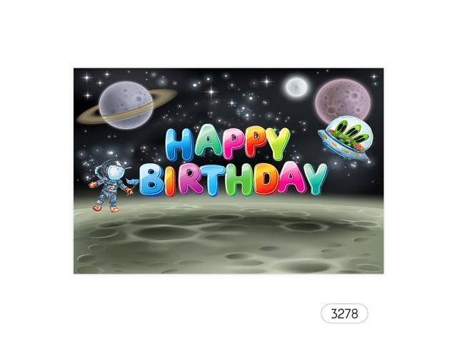 7*5ft Happy Birthday Cartoon Backdrop Baby Shower Kid Birthday Photography Background Cloth Children Carnival Party Decorations Photo Studio