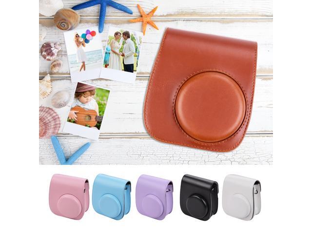Portable Instant Camera Case Bag Holder PU Leather with Shoulder Strap Compatible with kkmoon Fuji Instax Mini 11