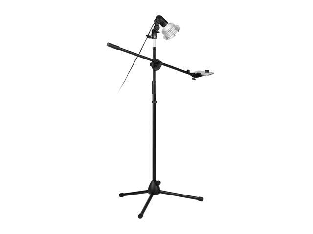 Professional Photography Light Stand Kit 140cm / 46ft Adjustable Height Durable Aluminum Alloy Floor Tripod Stand Kit with LED Light Phone Holder