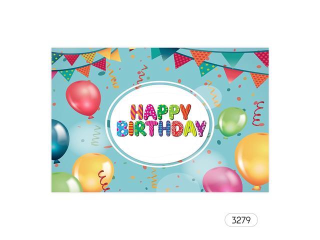 7*5ft Happy Birthday Cartoon Backdrop Baby Shower Kid Birthday Photography Background Cloth Children Carnival Party Decorations Photo Studio