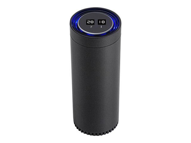 Air Purifier Humiture Fresh Air Anion Car Air Purifier Air Cleaner Temperature Humidity Display for Car Home Office USB Charging