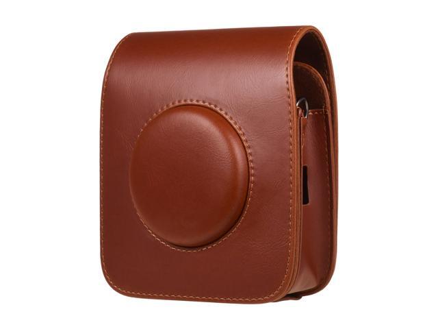 Portable PU Leather Camera Case Bag with Shoulder Strap Compatible with kkmoon Fuji Instax SQ20 Instant Camera